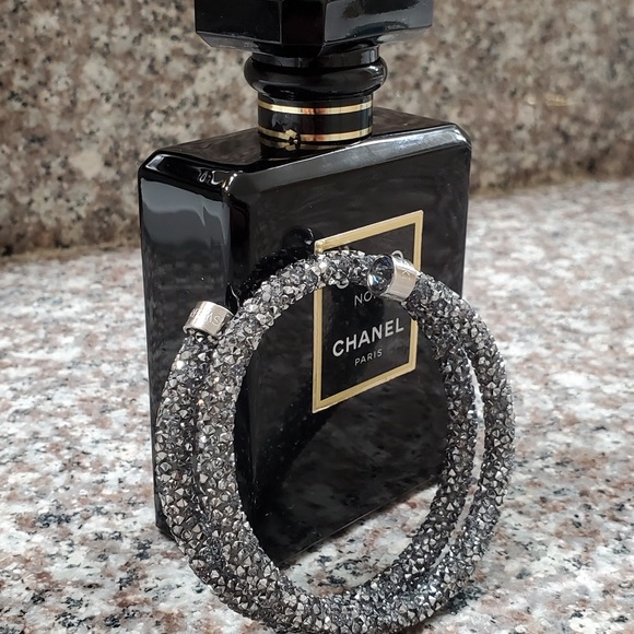 Jewelry Swarovski® Multi-Colored Crystaldust Wrap Bangle Bracelet - Picture 3 of 4